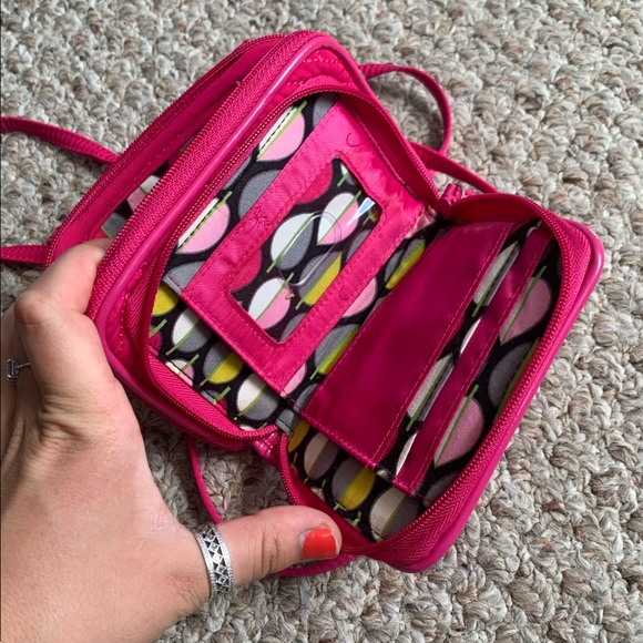 Pink Vera Bradley Crossbody Wallet - Picture 4 of 7
